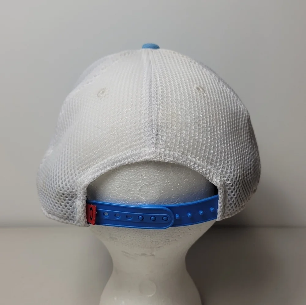 Oakley Men’s Squared Adjustable Flex Fit Hat Electric Blue White - Picture 3 of 9